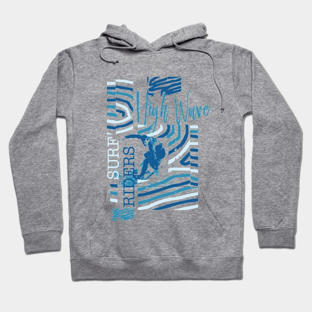 High wave Surf Riders Hoodie by SSSD